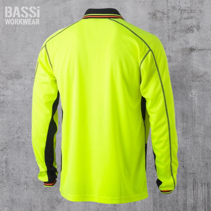 HI VIS POLYESTER MESH POLO