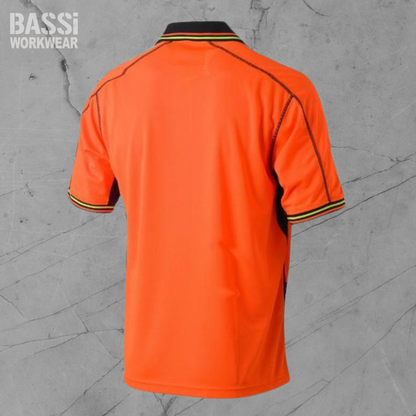 HI VIS POLYESTER MESH POLO