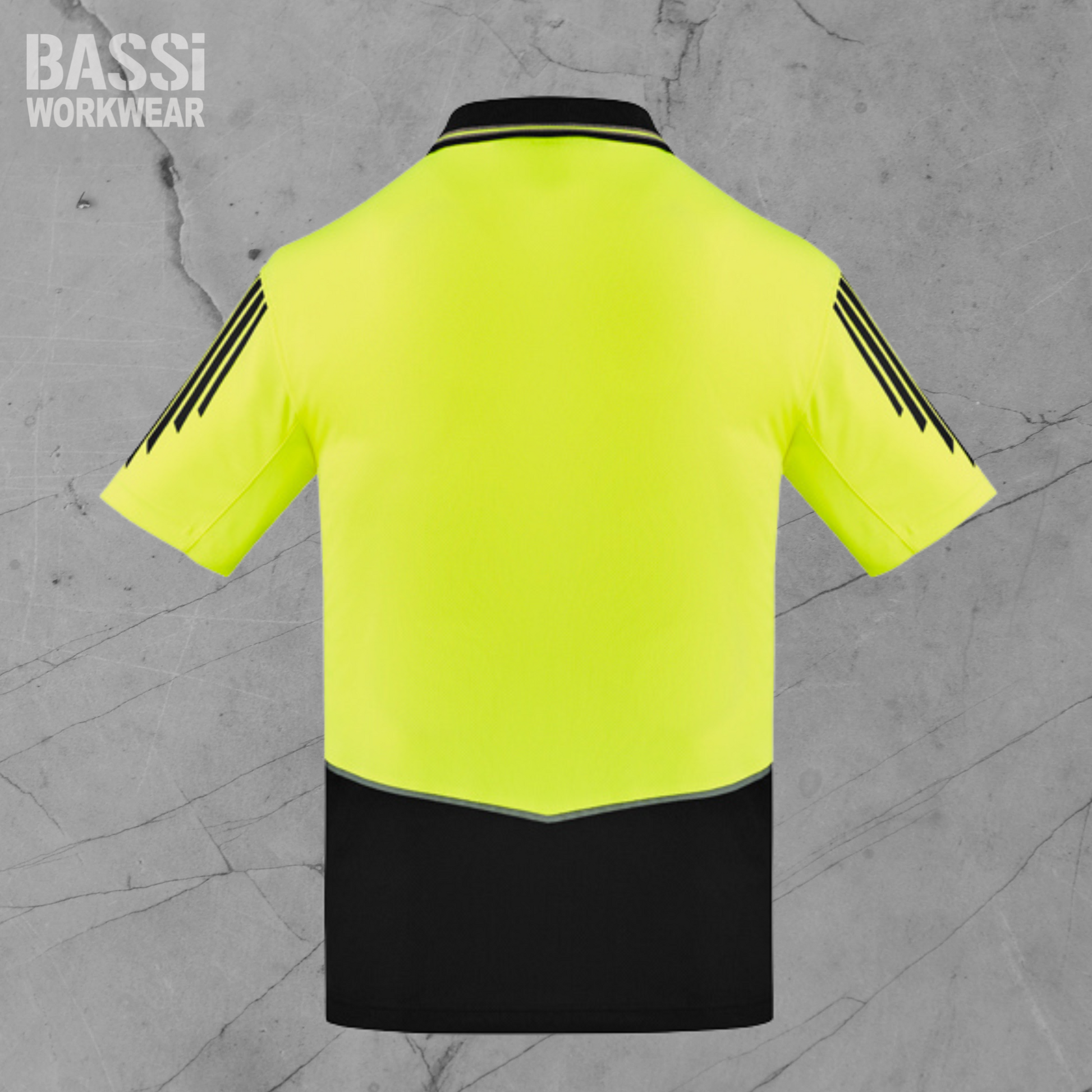 Mens Hi Vis Flux Short Sleeve Polo