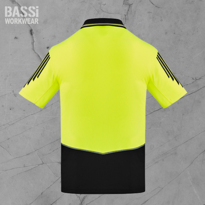 Mens Hi Vis Flux Short Sleeve Polo