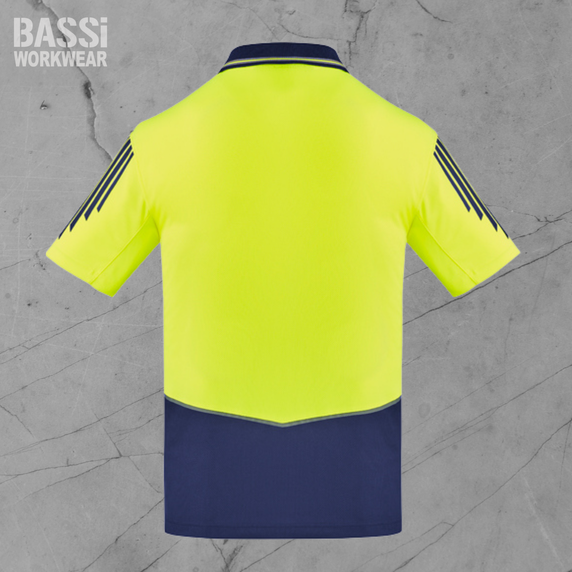 Mens Hi Vis Flux Short Sleeve Polo