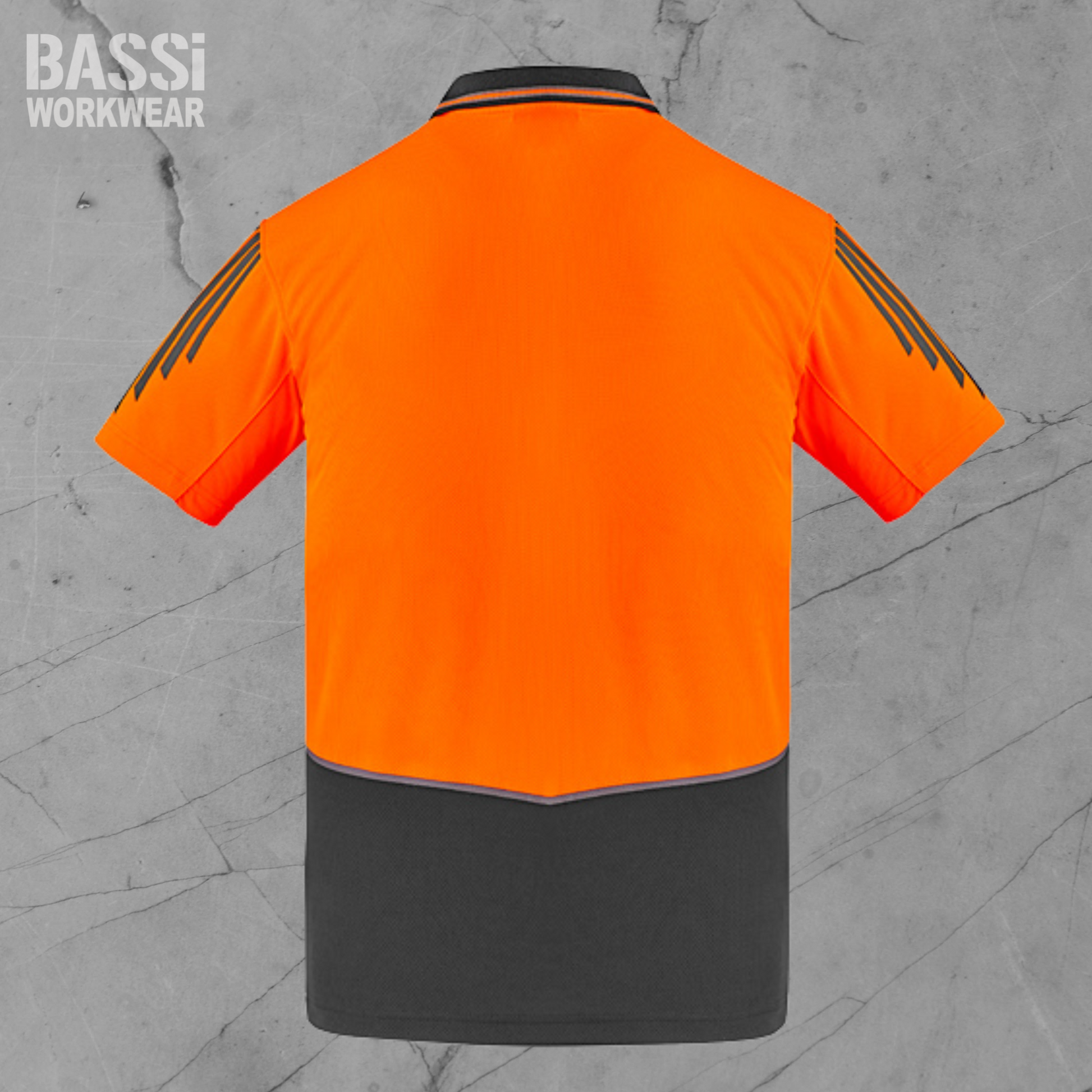 Mens Hi Vis Flux Short Sleeve Polo