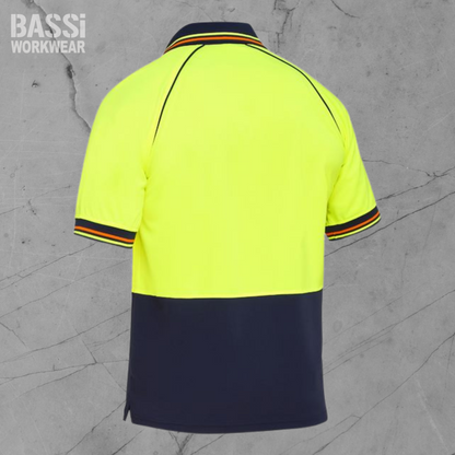 TWO TONE HI VIS V-NECKPOLO