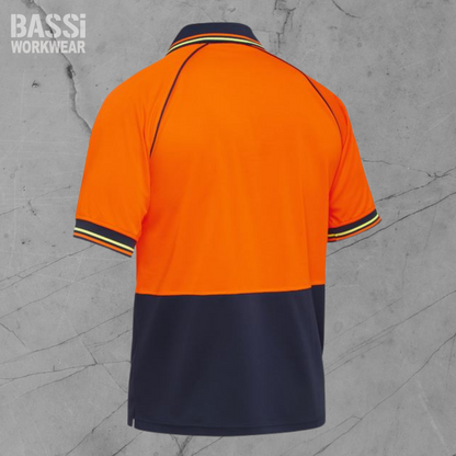 TWO TONE HI VIS V-NECKPOLO