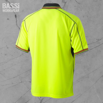 HI VIS POLYESTER MESH POLO