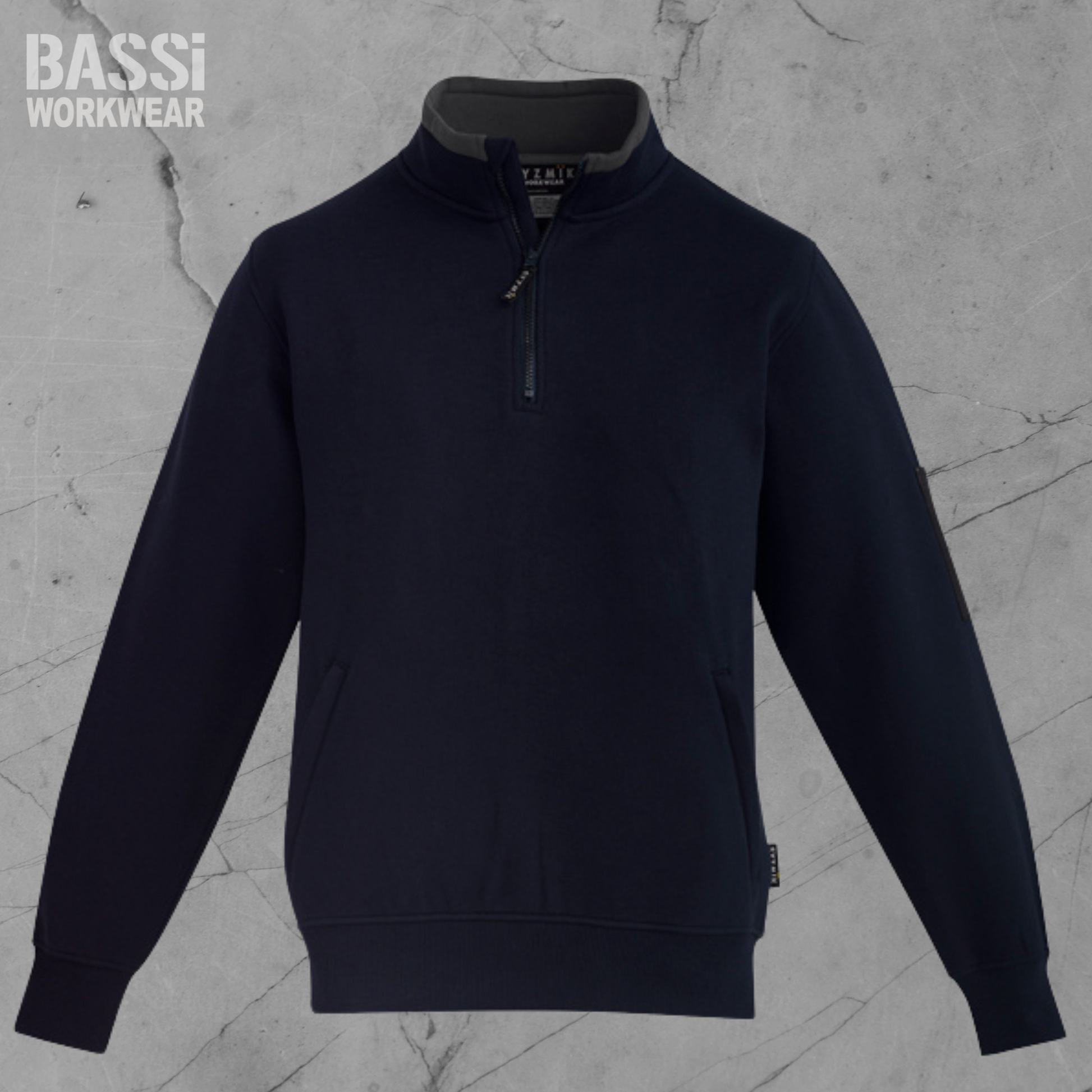 Unisex 1/4 Zip Brushed Fleece Pullover