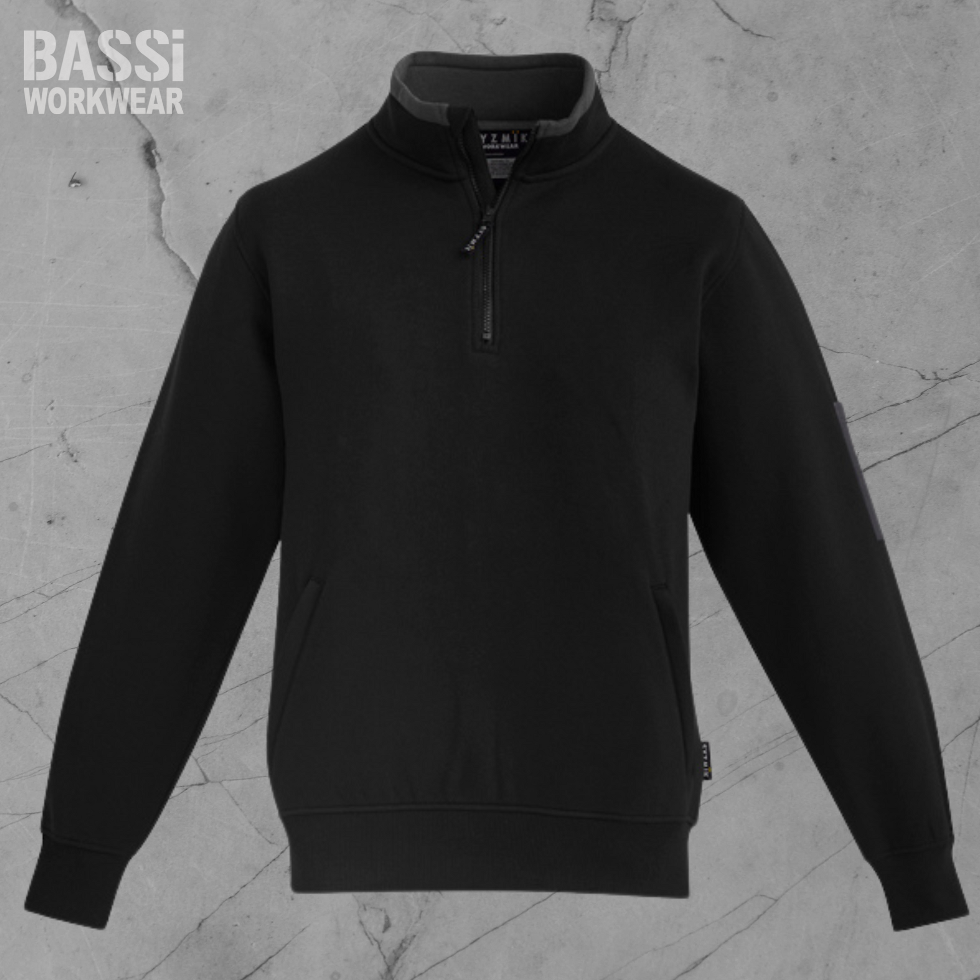 Unisex 1/4 Zip Brushed Fleece Pullover