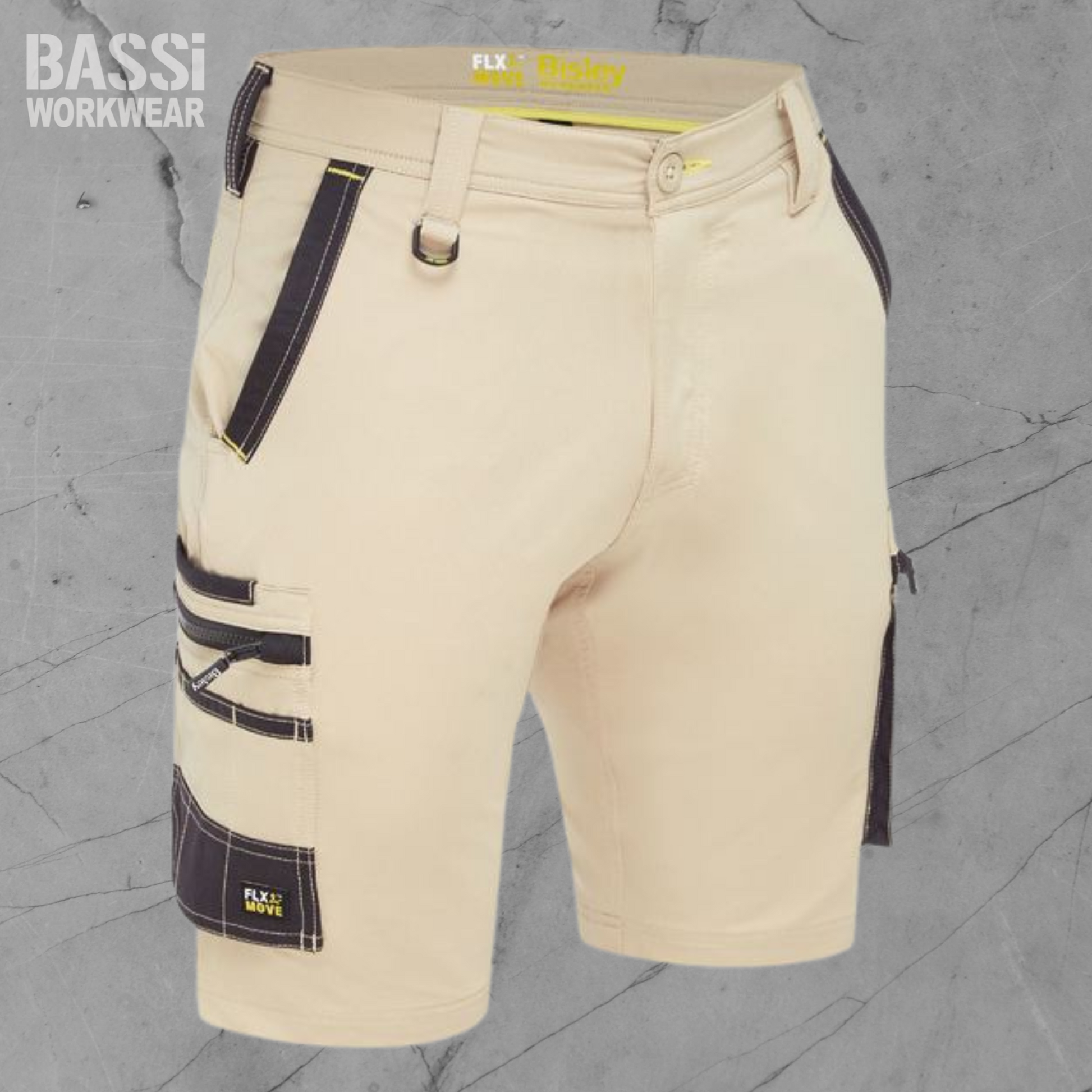 cream Cargo Short