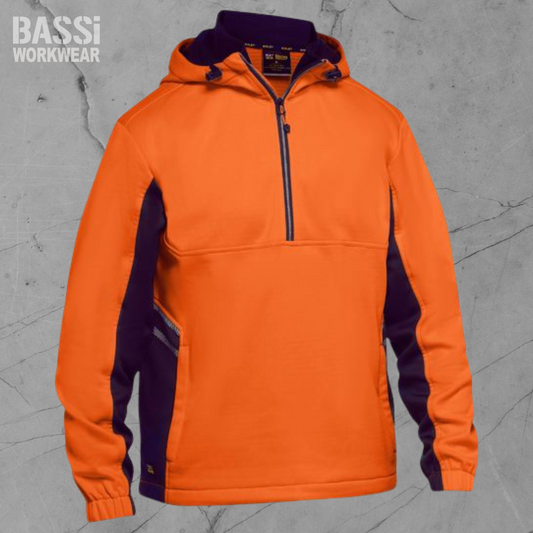 Hi Vis Liquid Repellent Fleece Hoodie