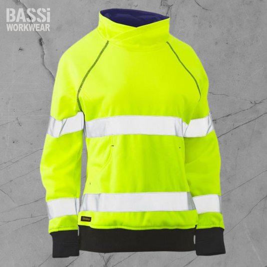 Women's Taped Hi Vis Fleece Jumper