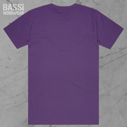 purple tee shirt