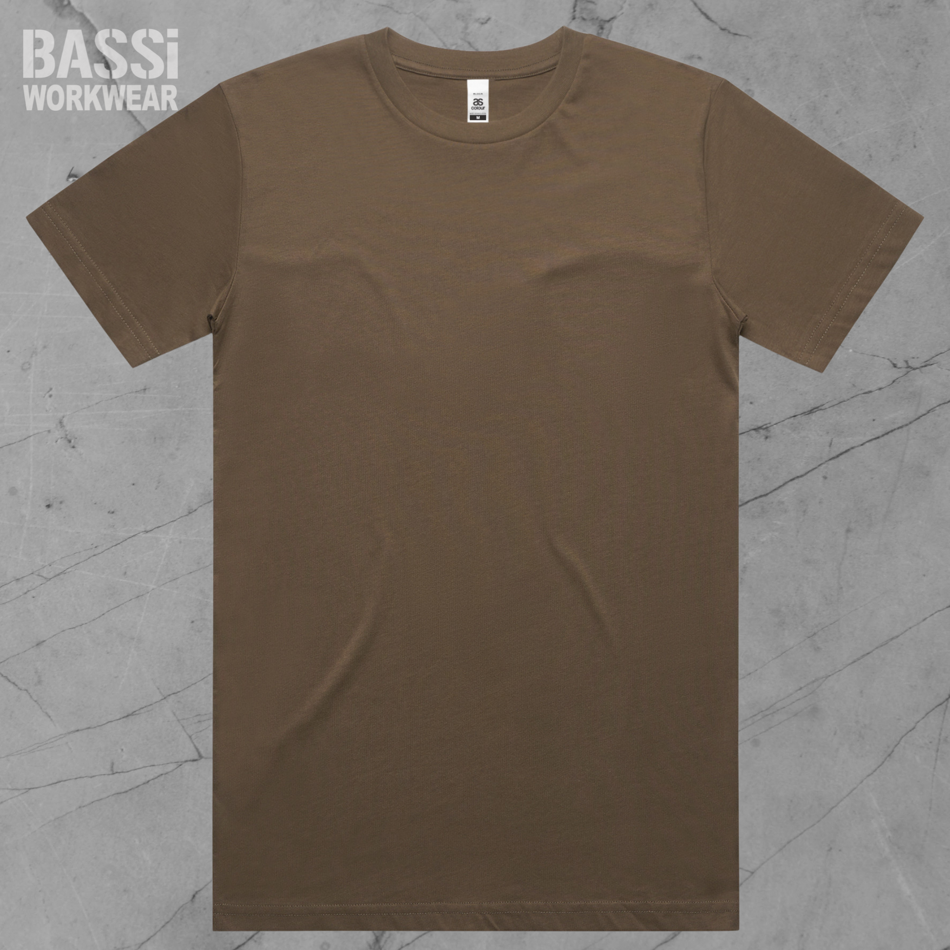 brown tee shirt