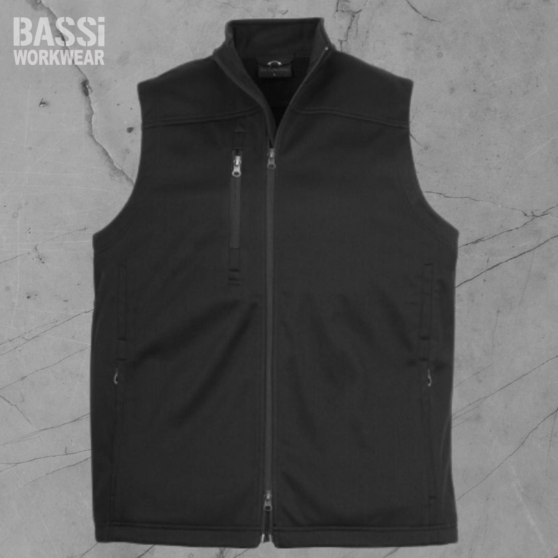 Mens Softshell Vest - Bassi Workwear