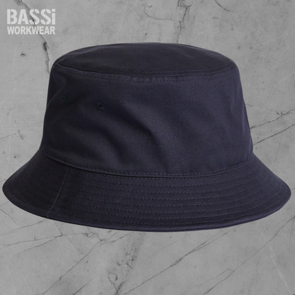 blue bucket hat