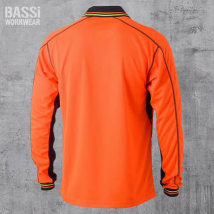 HI VIS POLYESTER MESH POLO