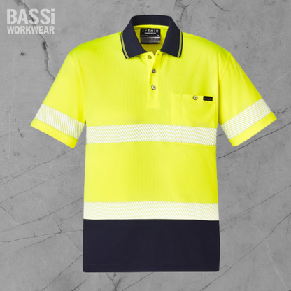 Hi Vis Segmented Tape Short Sleeve Polo